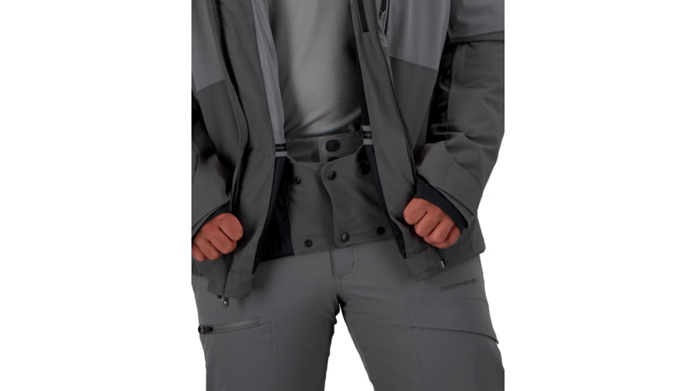 Obermeyer Iba Down Hybrid Jacket - Mens, Coal, Extra Large, 21041-20004-XL