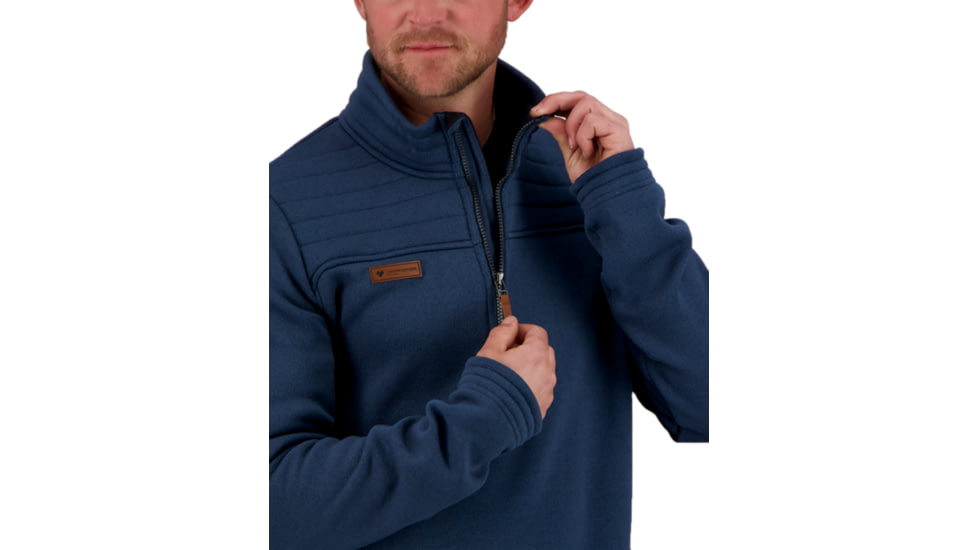 Obermeyer Jace Fleece Pullover - Mens, Raw Indigo, Small, 27044-21175-S