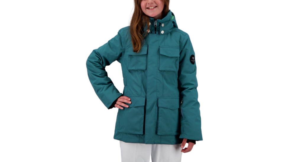 Obermeyer June Jacket - Girls, In Too Deep, Extra Large, 31073-21171-XL