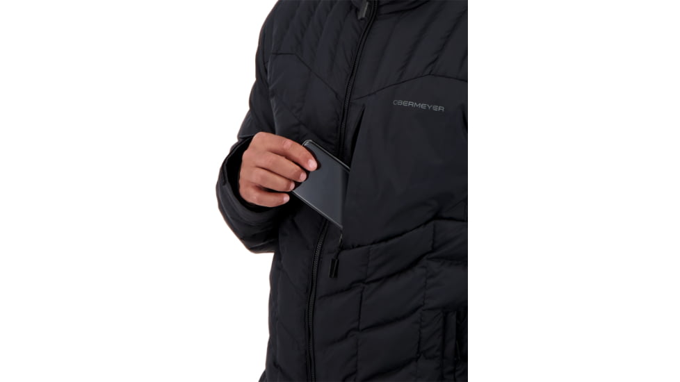 Obermeyer Klaus Down Insulator - Mens, Black, Large, 24009-16009-L