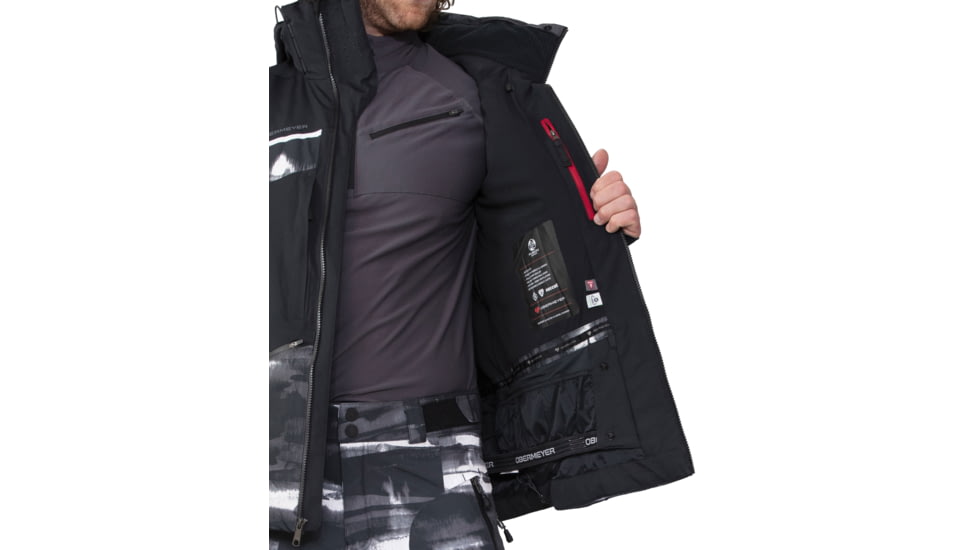 Obermeyer Kodiak Jacket - Mens, Large, Black Out, 21116-22104-L