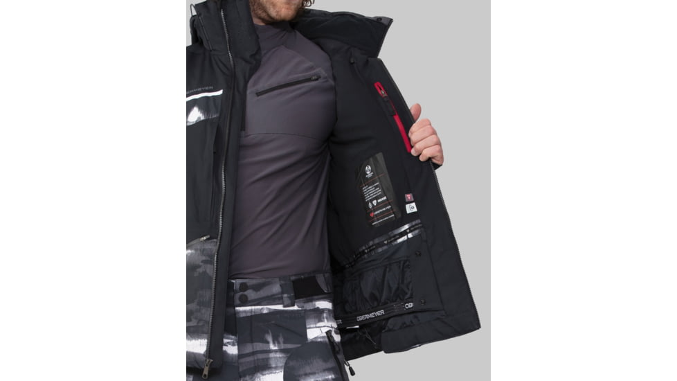 Obermeyer Kodiak Jacket - Mens, 2XL, Black Out, 21116-22104-2XL