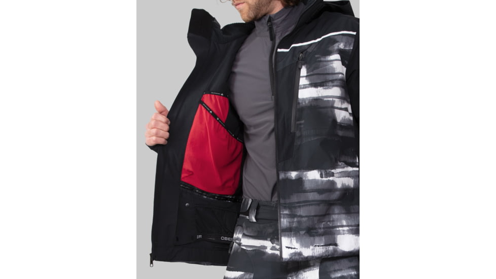 Obermeyer Kodiak Jacket - Mens, 2XL, Black Out, 21116-22104-2XL