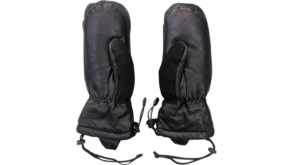 Obermeyer Leather Down Mitten - Womens, Black, L, 18047-16009-L