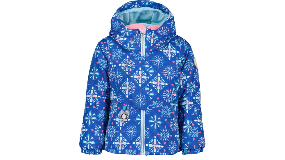 Obermeyer Livia Jacket - Girls, 2, Blue Snowflakes, 51081-22158-2