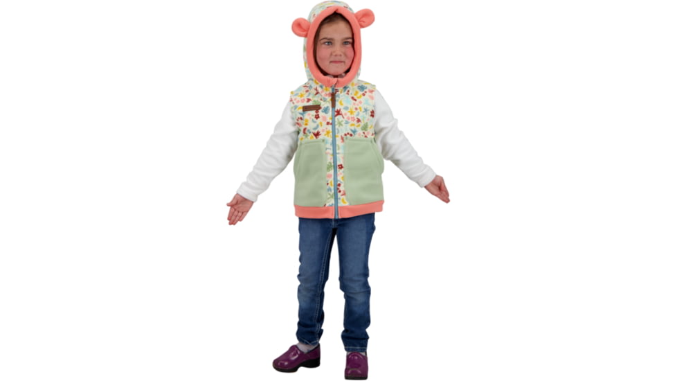 Obermeyer Logan Fleece Vest, Vintage Palm, Extra Small, 77029-21110-XS