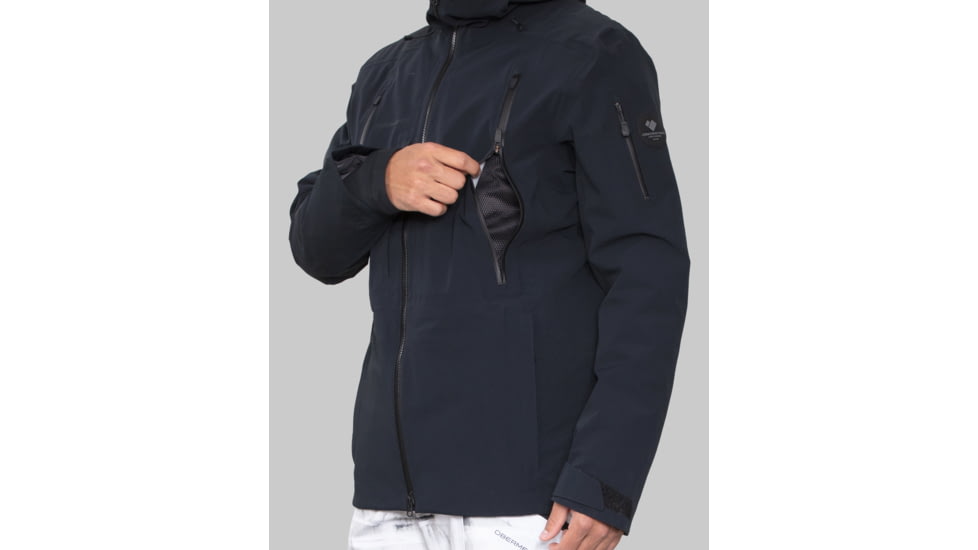 Obermeyer M Highlands Shell Jacket - Mens, Small, Black, 22046-16009-S