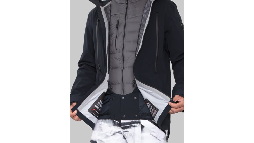 Obermeyer M Highlands Shell Jacket - Mens, Small, Black, 22046-16009-S