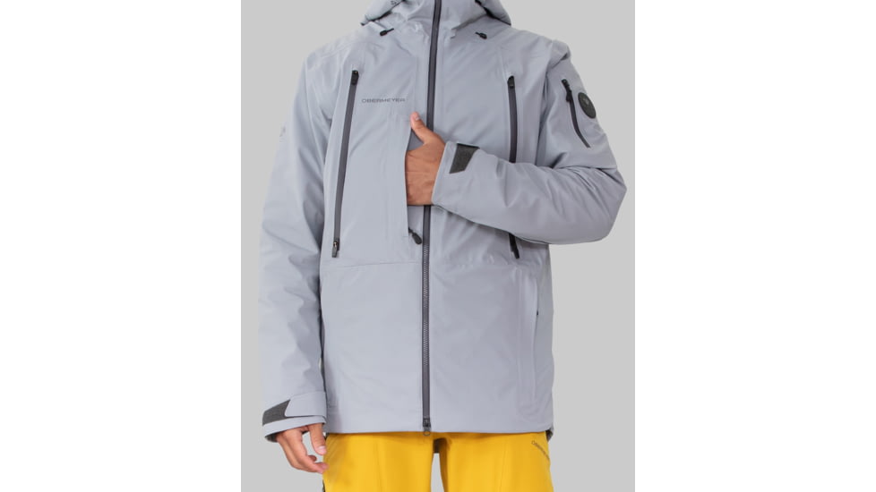 Obermeyer M Highlands Shell Jacket - Mens, Extra Large, Shale, 22046-22005-XL