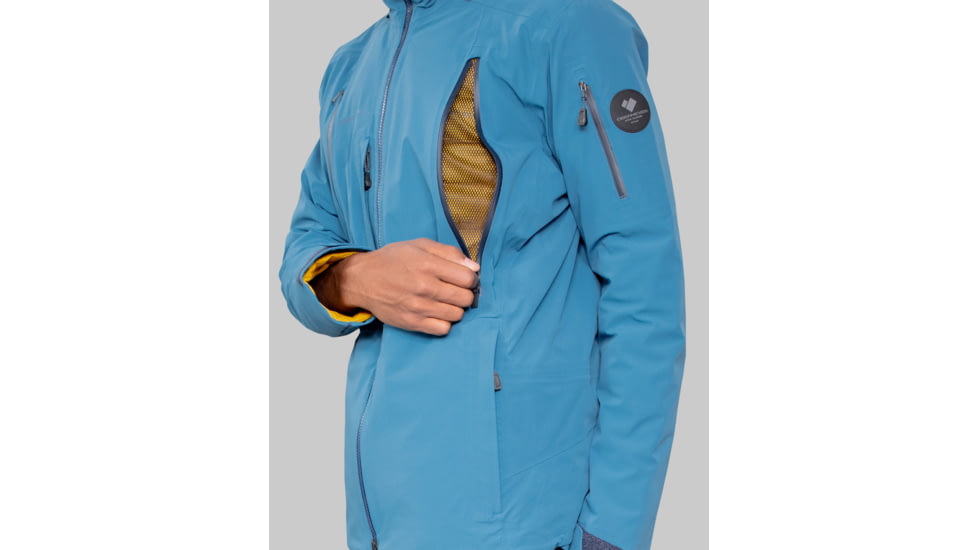 Obermeyer M Highlands Shell Jacket - Mens, 2XL, Blue Agave, 22046-22163-2XL