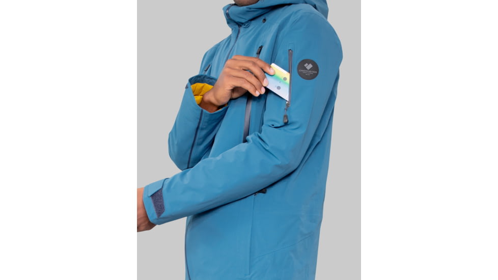 Obermeyer M Highlands Shell Jacket - Mens, 2XL, Blue Agave, 22046-22163-2XL