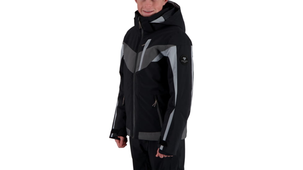 Obermeyer Mach 12 Jacket - Boys, Black, Large, 41076-16009-L
