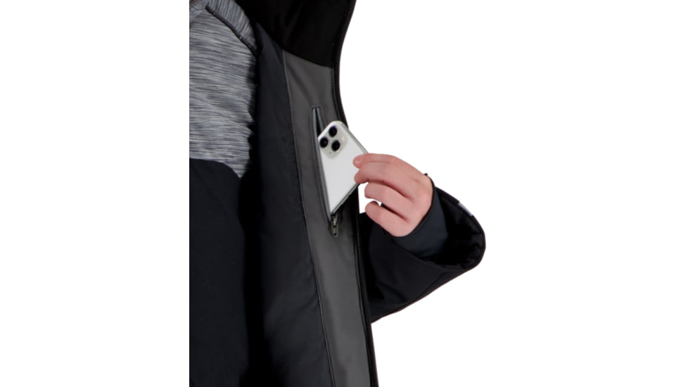 Obermeyer Mach 12 Jacket - Boys, Black, Large, 41076-16009-L