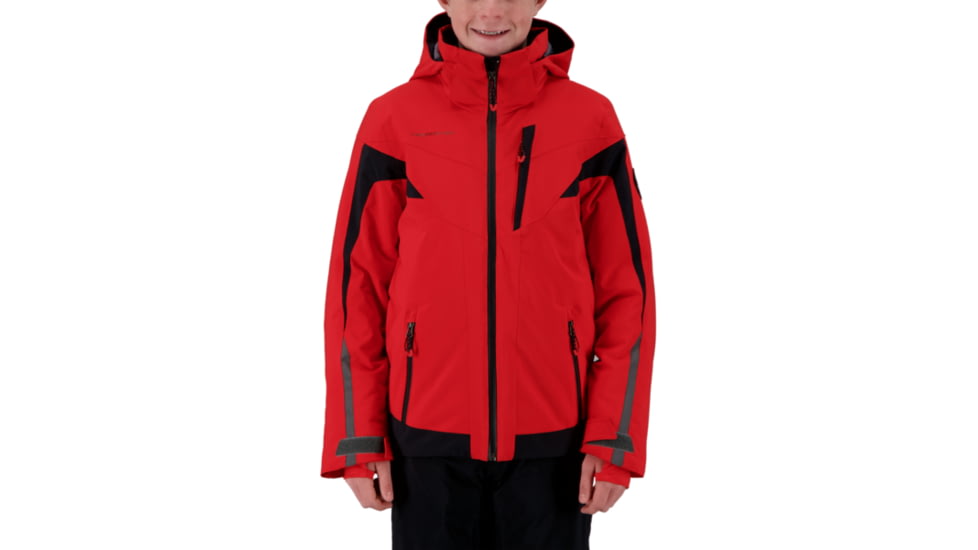 Obermeyer Mach 12 Jacket - Boys, Brakelight, Extra Large, 41076-19042-XL