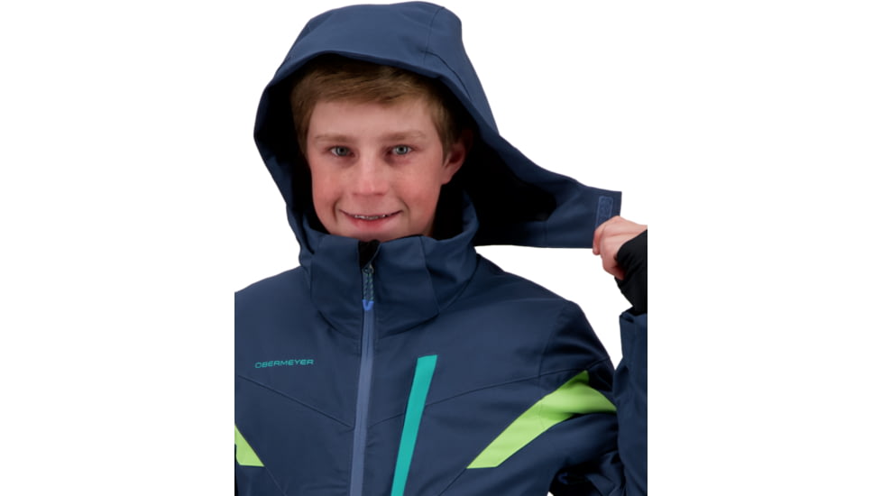 Obermeyer Mach 12 Jacket - Boys, Fathom, Large, 41076-21173-L