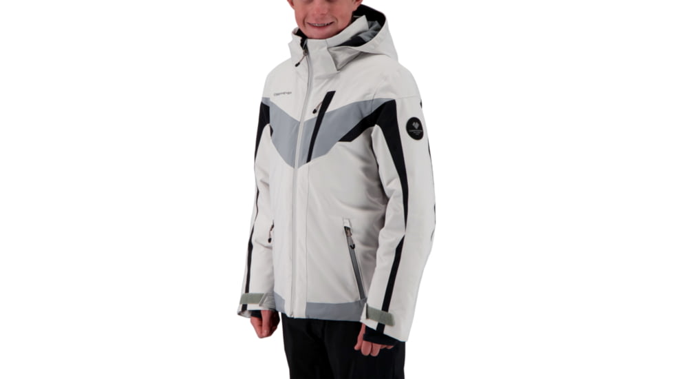 Obermeyer Mach 12 Jacket - Boys, Fog, Medium, 41076-17001-M