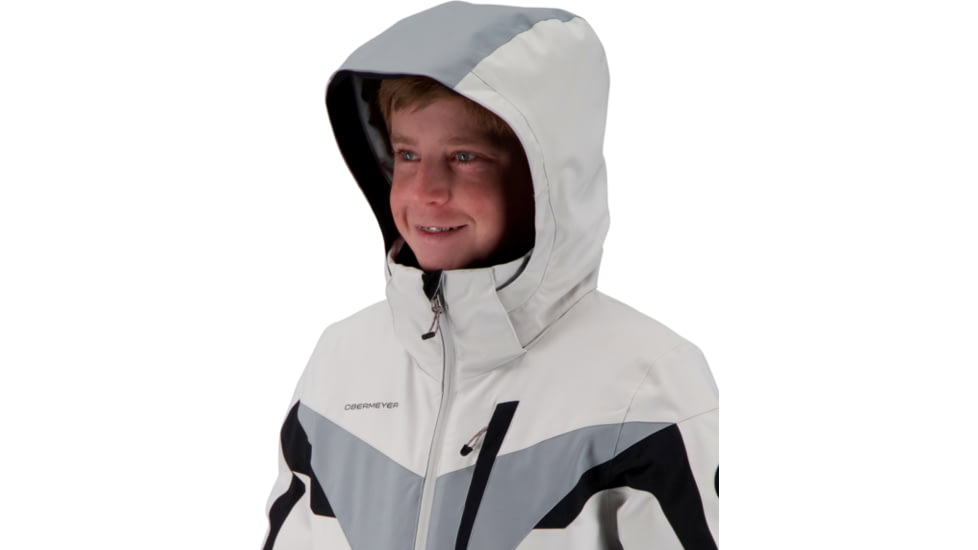 Obermeyer Mach 12 Jacket - Boys, Fog, Medium, 41076-17001-M