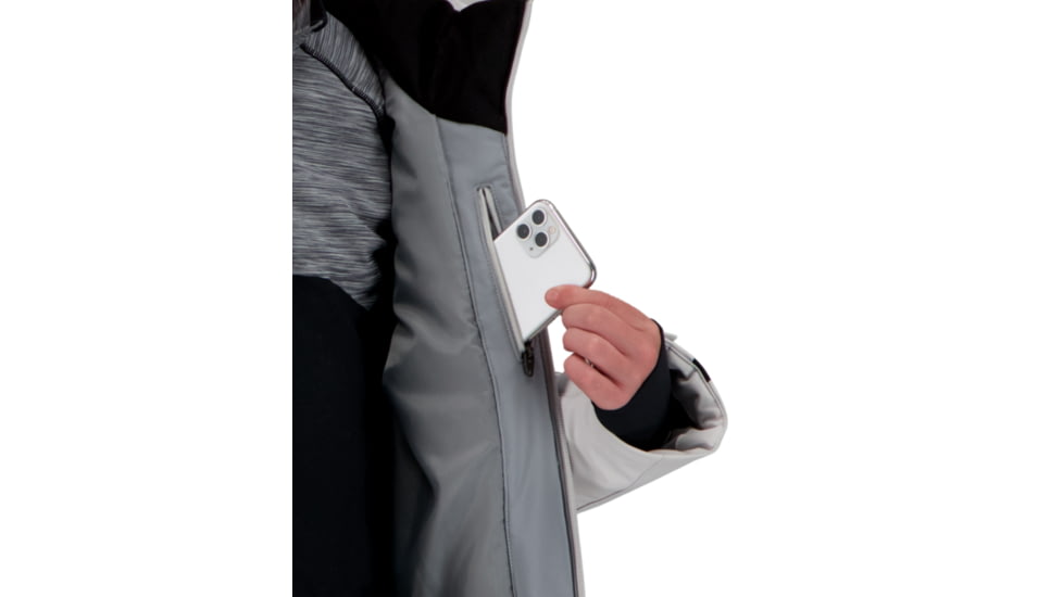 Obermeyer Mach 12 Jacket - Boys, Fog, Medium, 41076-17001-M