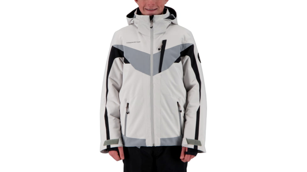 Obermeyer Mach 12 Jacket - Boys, Fog, Medium, 41076-17001-M