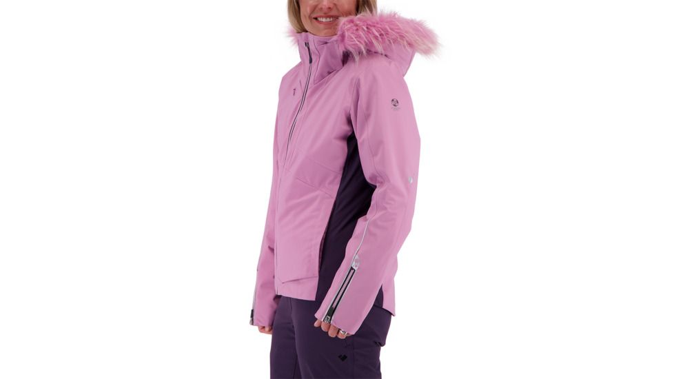 Obermeyer Malaki Jacket w/Faux Fur - Womens, Sheer Bliss, 6, 11123-SHEER BLISS-6