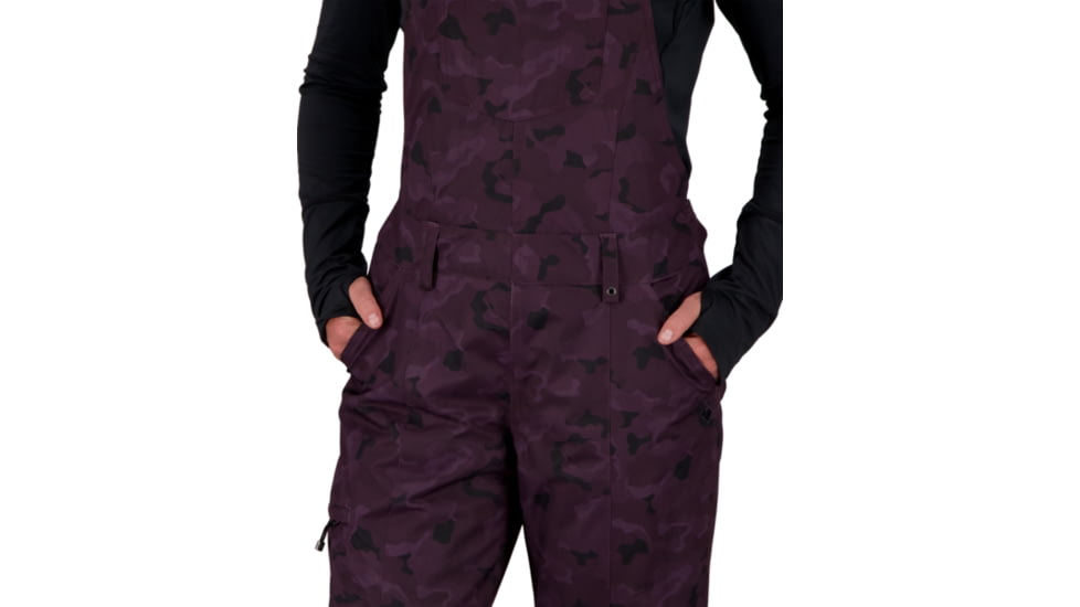 Obermeyer Malta Bib Overall - Womens, Magnetic Camo, 2, 15048-21158-2