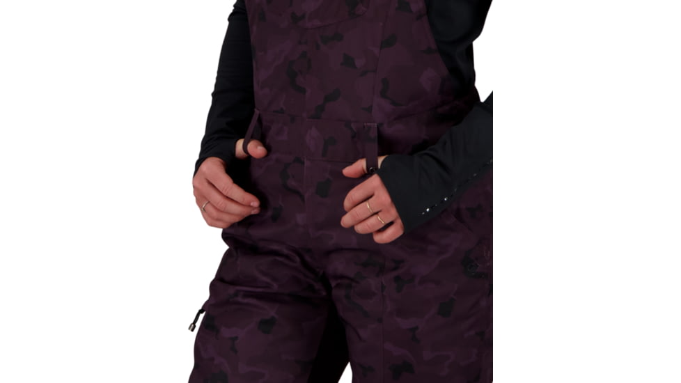 Obermeyer Malta Bib Overall - Womens, Magnetic Camo, 2, 15048-21158-2