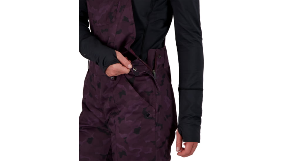Obermeyer Malta Bib Overall - Womens, Magnetic Camo, 2, 15048-21158-2