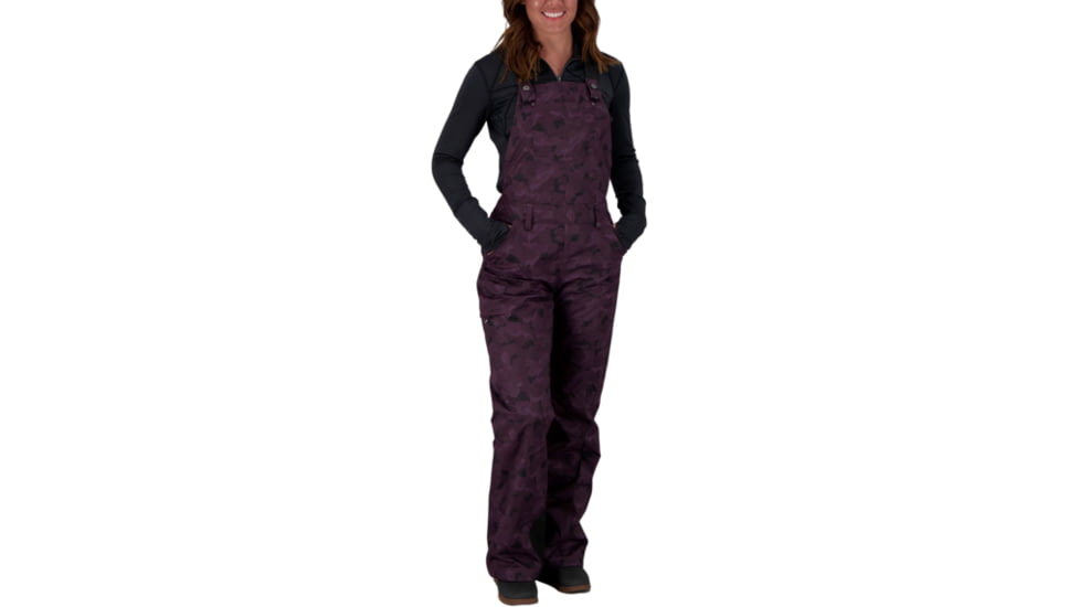 Obermeyer Malta Bib Overall - Womens, Magnetic Camo, 2, 15048-21158-2