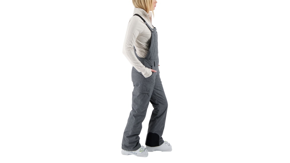 Obermeyer Malta Bib Overalls - Womens, Charcoal, 4L, 15048-15006-4L