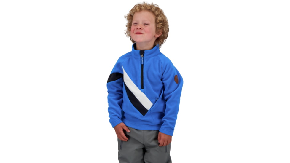 Obermeyer Morgan Fleece Top, Blue Vibes, Extra Large, 77034-19065-XL