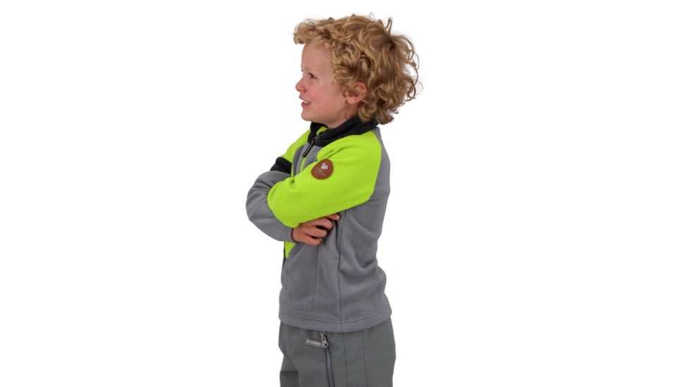 Obermeyer Morgan Fleece Top - Kids, Extra Small, Fluorescent, 77041-21083-XS