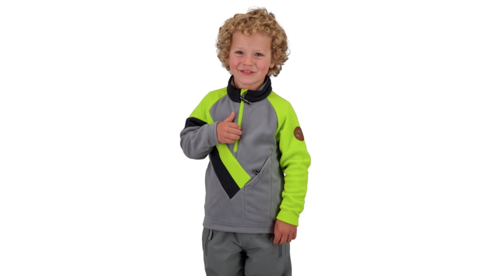 Obermeyer Morgan Fleece Top - Kids, Extra Small, Fluorescent, 77041-21083-XS