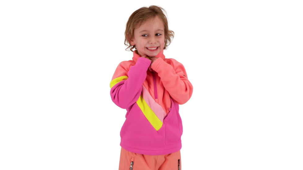 Obermeyer Morgan Fleece Top, Wild Coral, Medium, 77034-21033-M