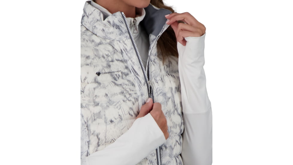 Obermeyer Nieve Down Vest - Womens, Squall Out, Extra Large, 14056-21101-XL