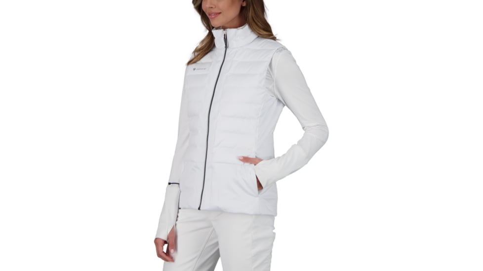 Obermeyer Nieve Down Vest - Womens, White, Extra Small, 14056-16010-XS