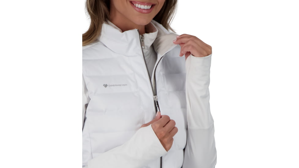 Obermeyer Nieve Down Vest - Womens, White, Extra Small, 14056-16010-XS