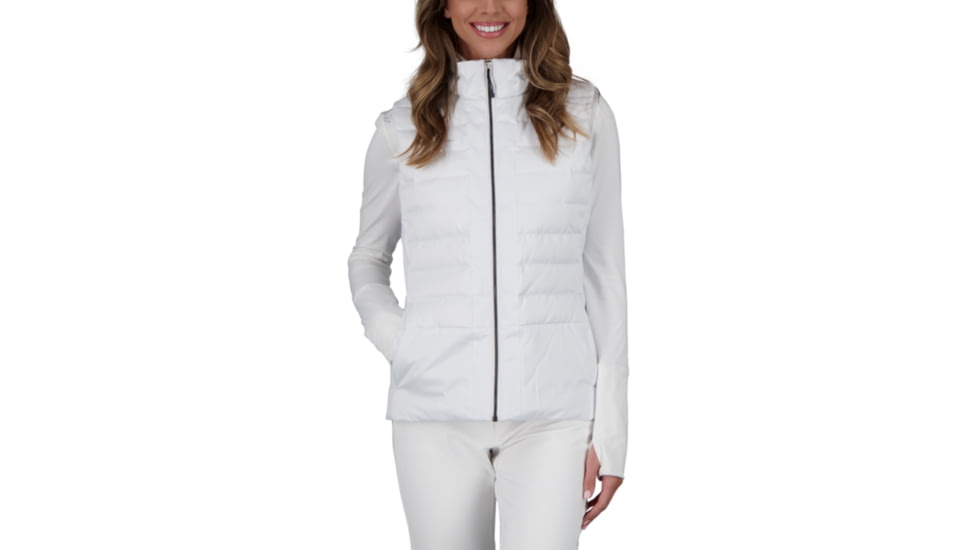 Obermeyer Nieve Down Vest - Womens, White, Extra Small, 14056-16010-XS