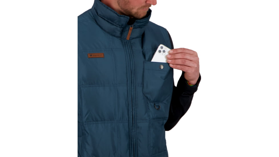 Obermeyer Owen Down Vest - Mens, Raw Indigo, Large, 24056-21175-L
