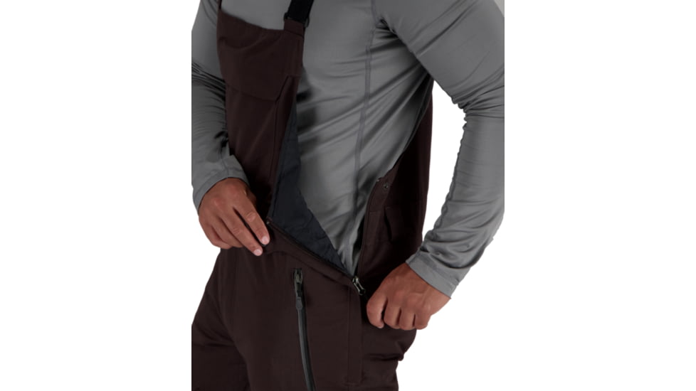 Obermeyer Perseus Bib Pant - Mens, Leather, Small, 25005-21019-S