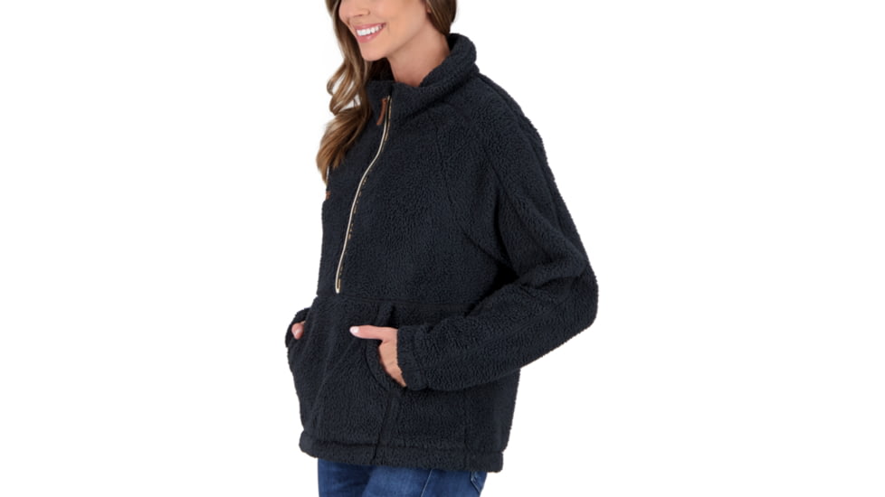 Obermeyer Piper Sherpa Pullover - Womens, Black, Small, 17058-16009-S