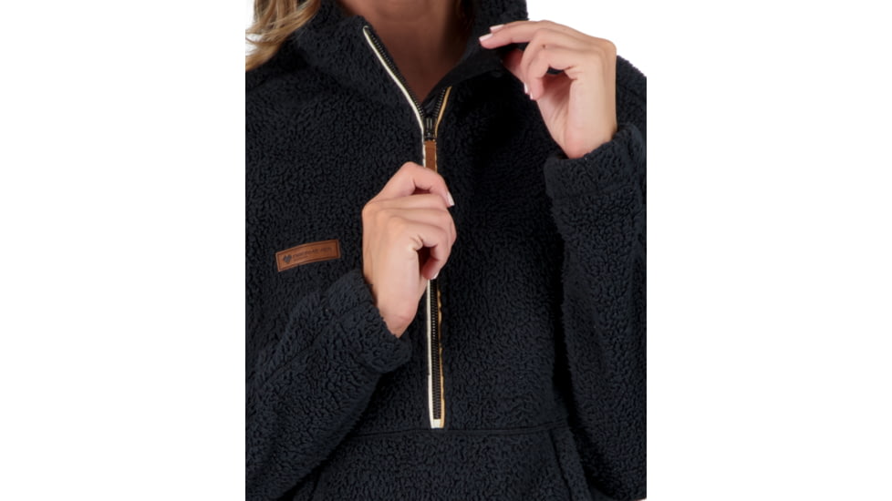 Obermeyer Piper Sherpa Pullover - Womens, Black, Small, 17058-16009-S