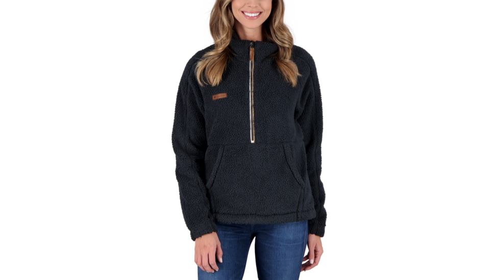 Obermeyer Piper Sherpa Pullover - Womens, Black, Small, 17058-16009-S