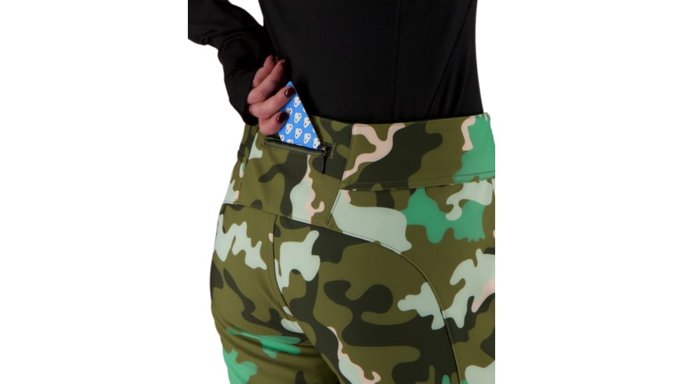 Obermeyer Printed Clio Softshell Pants - Womens, Saguaro Camo, 12, 15038-21131-12