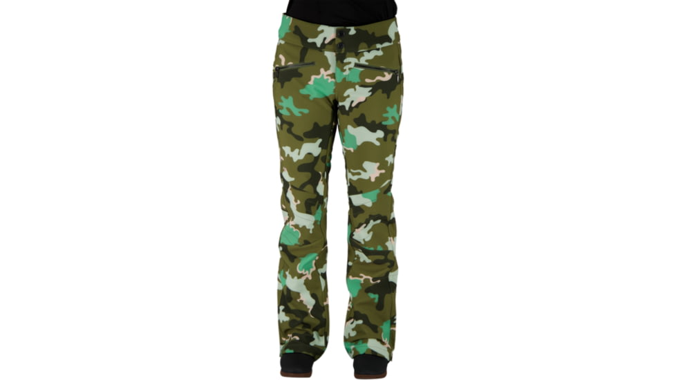 Obermeyer Printed Clio Softshell Pants - Womens, Saguaro Camo, 12, 15038-21131-12