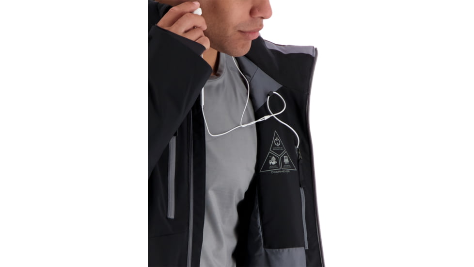 Obermeyer Raze Jacket - Mens, Black, Large, 21020-16009-L