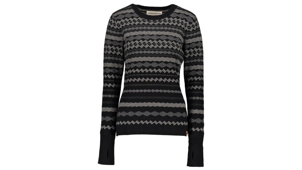 Obermeyer Reece Ski Sweater - Womens, Black, Medium, 16044-BLACK-M