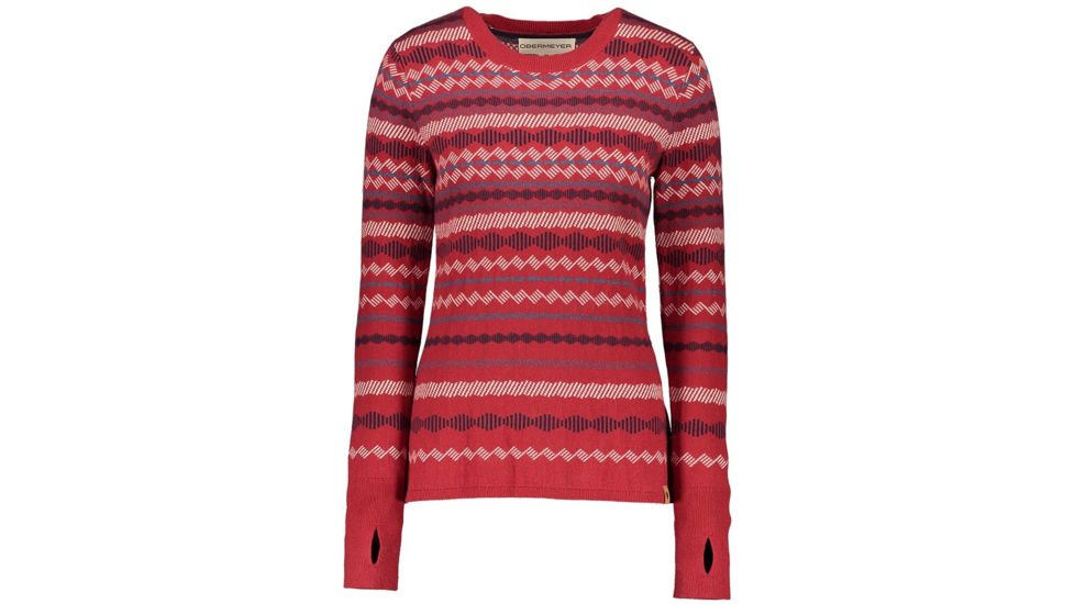Obermeyer Reece Ski Sweater - Womens, Dragon Red, Small, 16044-DRAGON RED-S
