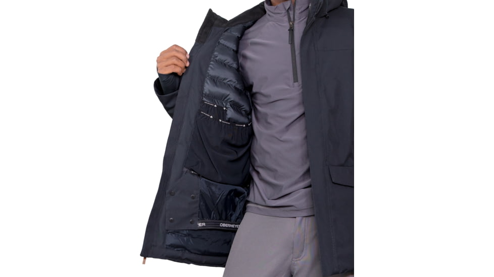 Obermeyer Ridgeline Jacket - Men's, 2XL, Black, 21111-16009-2XL