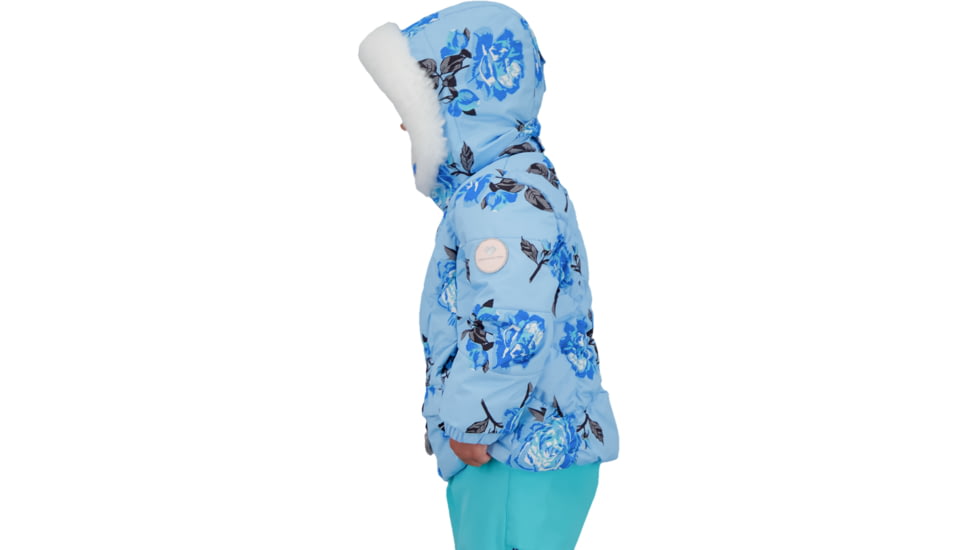 Obermeyer Roselet Jacket - Girls, Roses-R-Blue, 4, 51075-21028-4