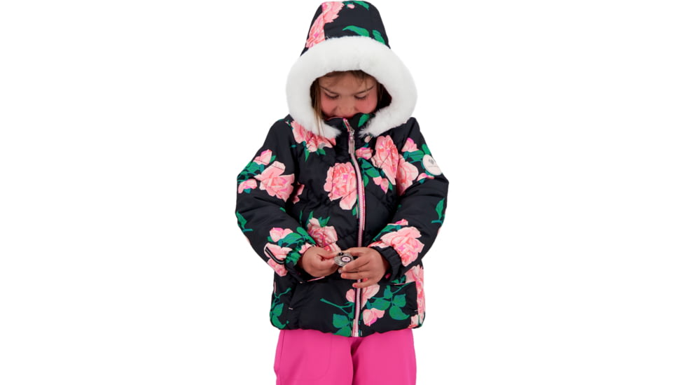 Obermeyer Roselet Jacket - Girls, Roses-R-Pink, 6, 51075-21151-6